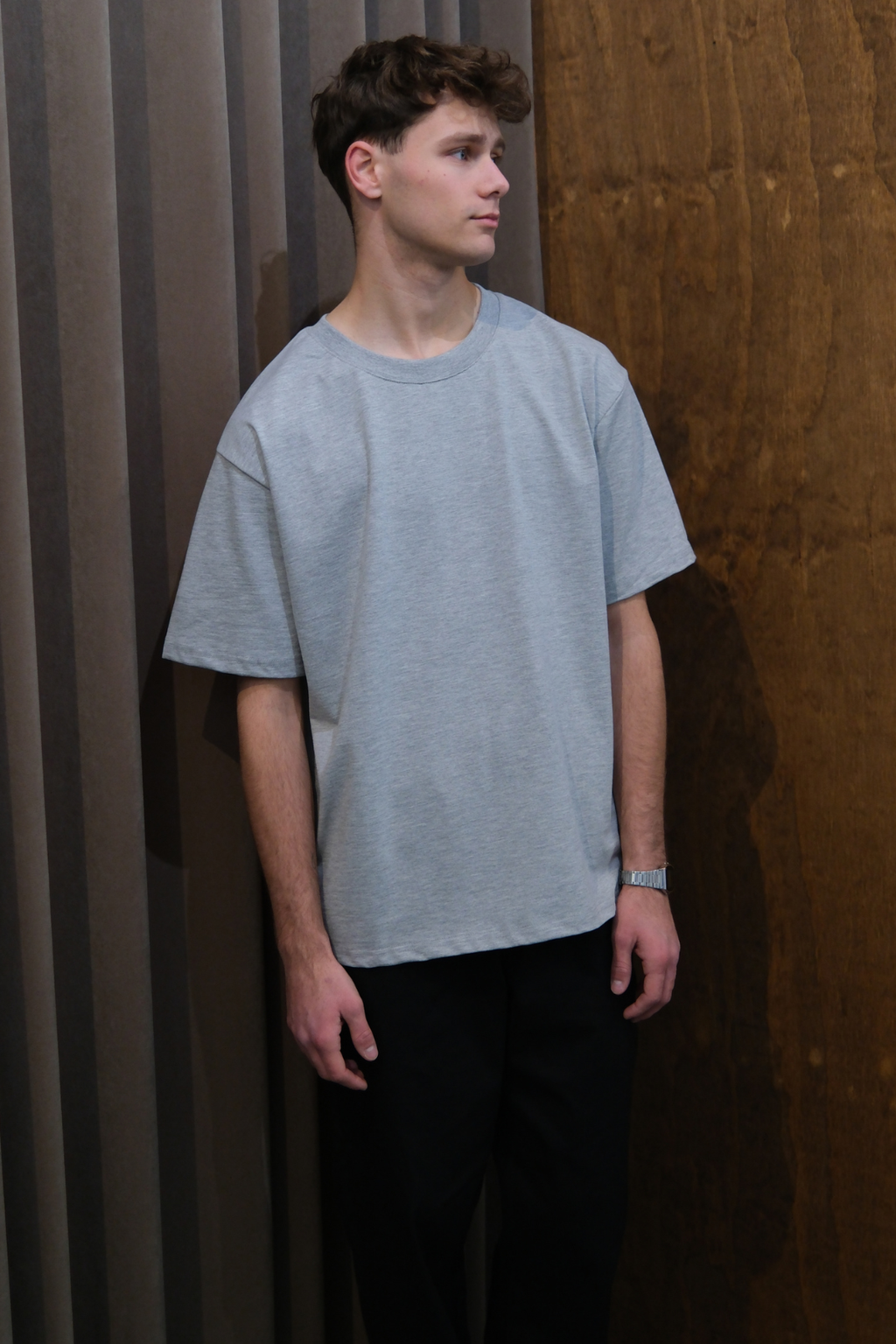 Sunkūs Boxfit marškinėliai - tamsiai pilki