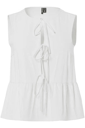 Jolly Tie Top – ryškiai baltas