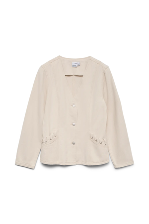 Leva String Ecru Dnm Jacket - Ecru