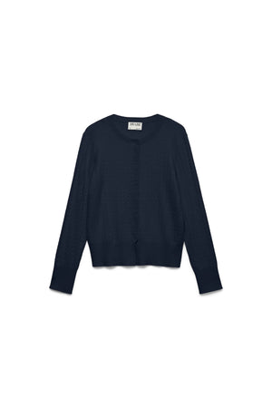 Vina Knit Cardigan – tamsus safyras