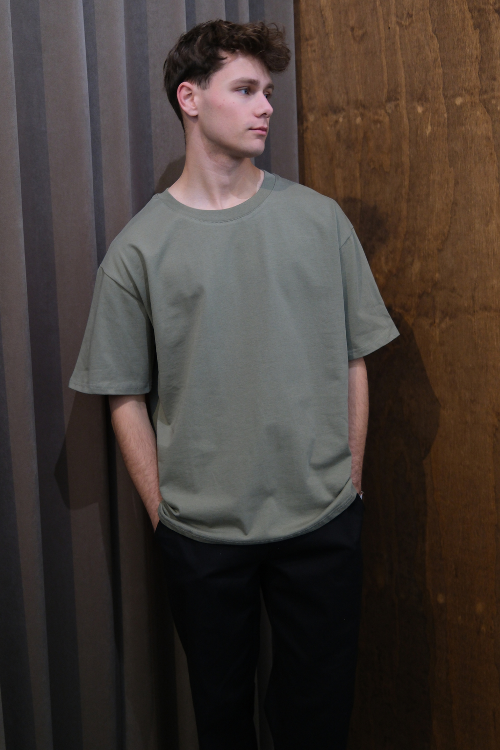 Sunkūs Boxfit marškinėliai - Olive