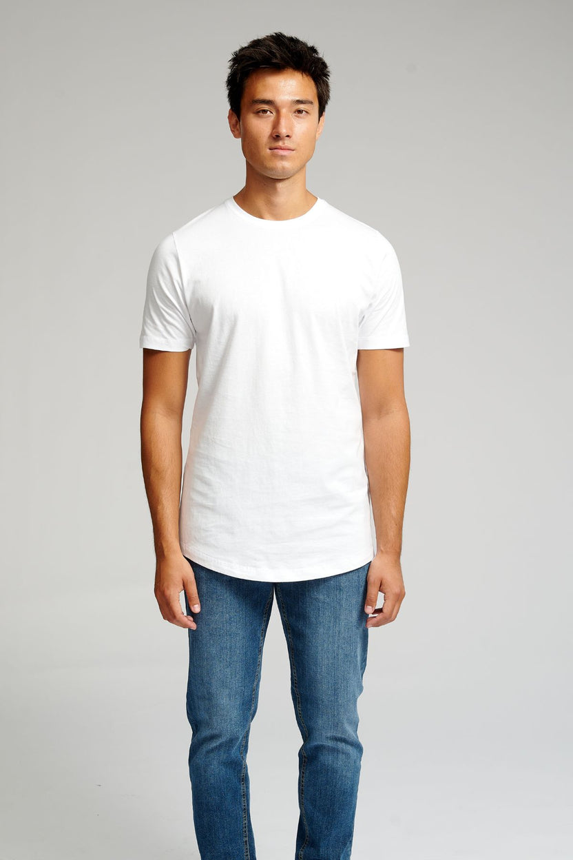 Ilgi marškinėliai - balti