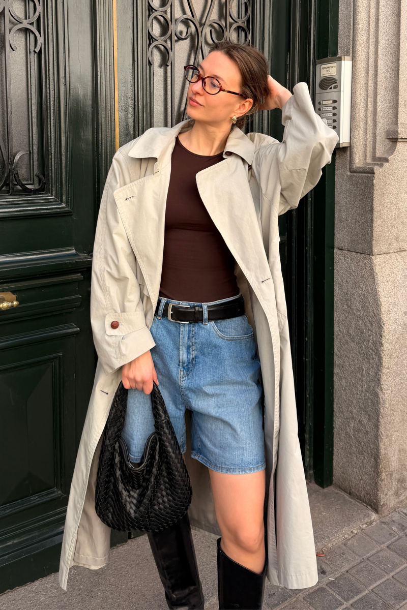 The Original Performance Džinsinis trikotažas Shorts - Vidutinio mėlynumo džinsinis audinys (moteris)