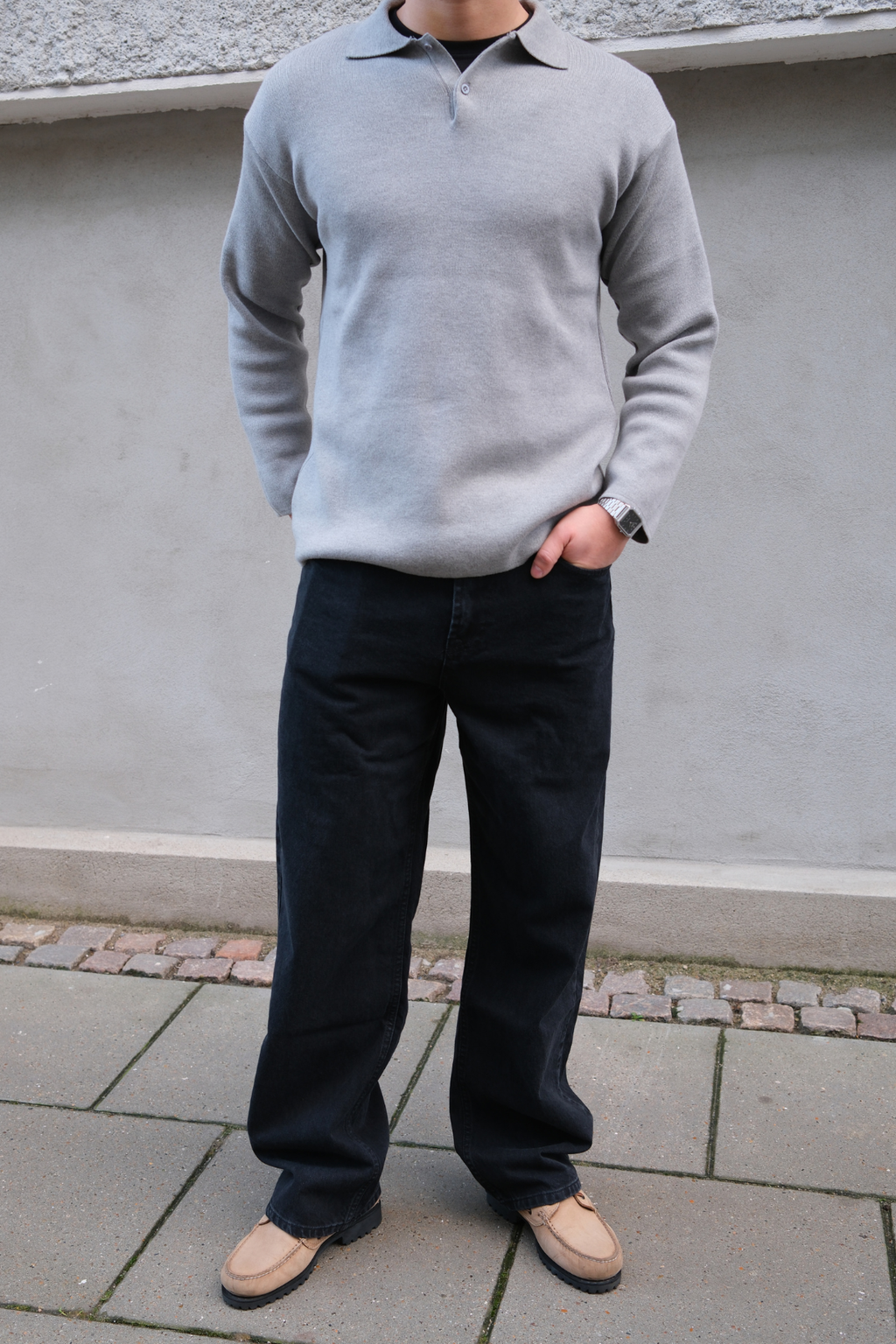 Viljamas Regular Džinsai – vienspalviai juodi