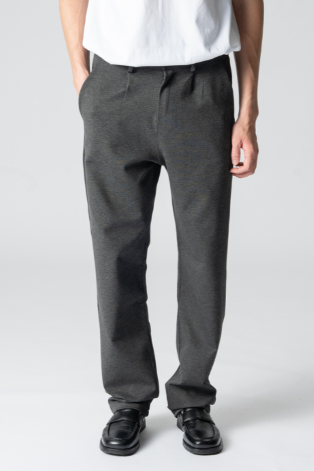 Performance Pants Wide - Melange Gray