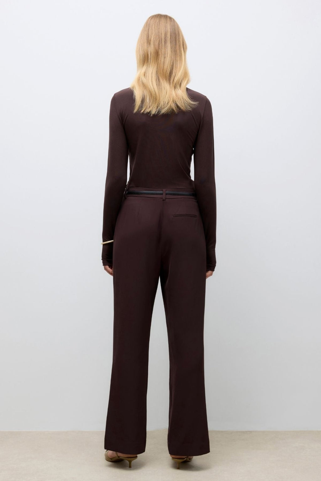 Upama Pant - Chocolate Plum