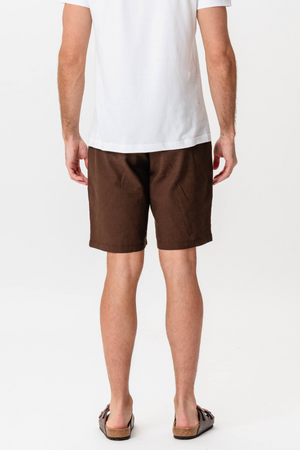 Lininiai Shorts - Kava
