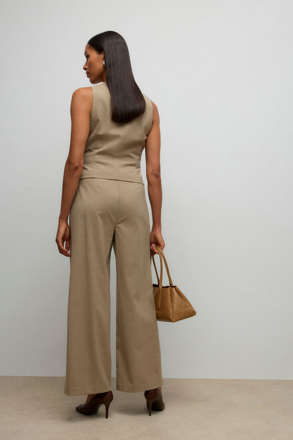 Ayah Hw Wide Pant – Dune Melange