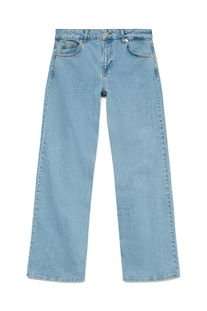 Alexis Low Waist Denim Jeans - Light Blue Denim