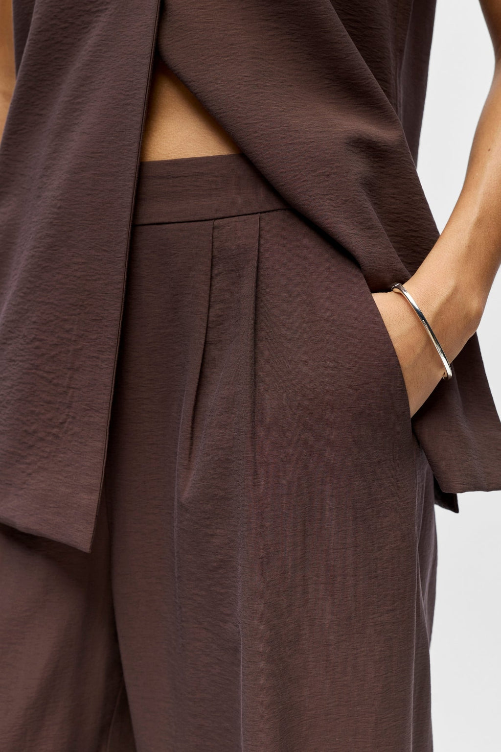 Isla Wide Pants - Brown