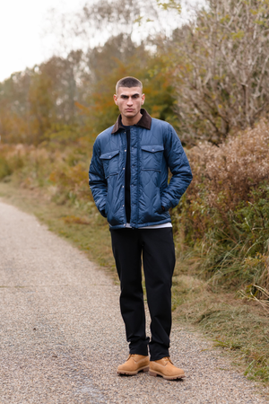 Dygsniuotas švarkas - Navy