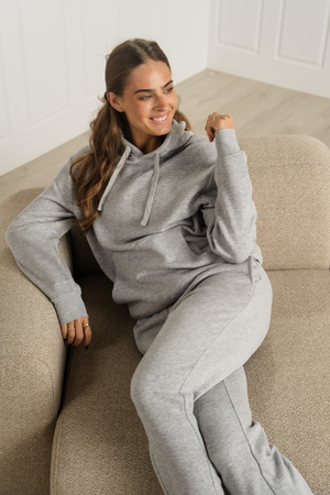 Essential Hoodie - pilkas melanžas