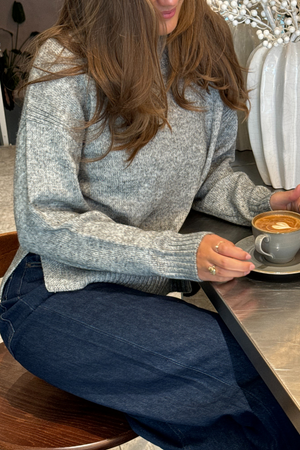 Emma Knit - šviesiai pilka melange