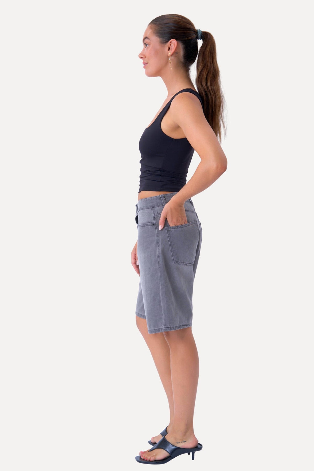 Džinsinis Shorts - Pilka