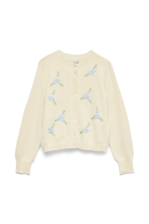 Camille O-Neck Cardigan - beržas
