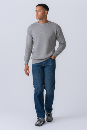 „Crewneck“ megztinis - šviesiai pilka