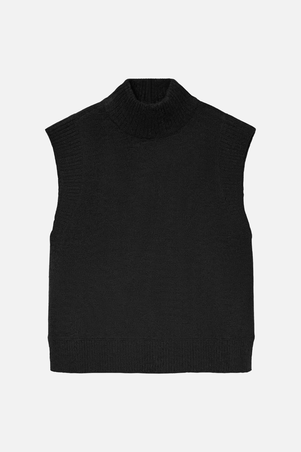 Wow Highneck Vest - Black