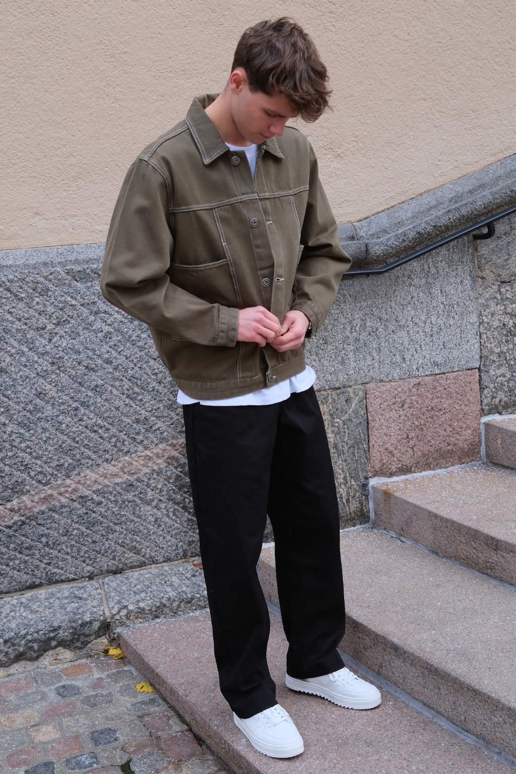 Džinsinė striukė – chaki