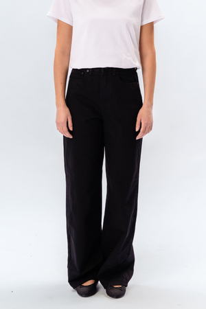 The Original Performance Plati džinsai - juodas džinsinis audinys