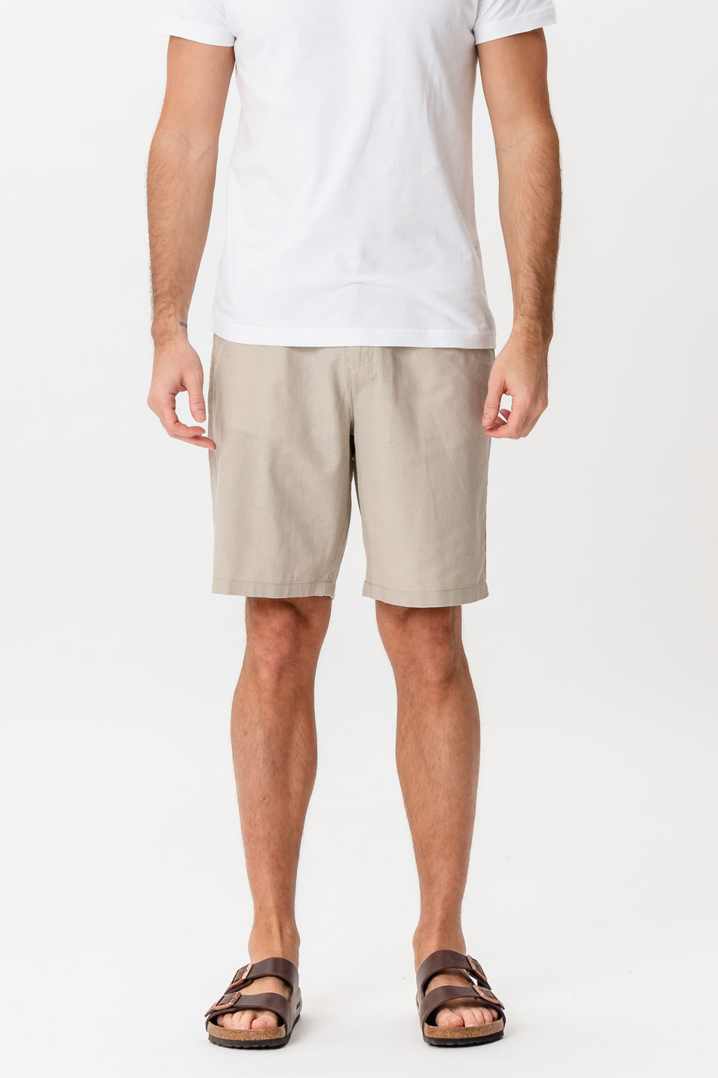 Lininiai Shorts - Smėlis