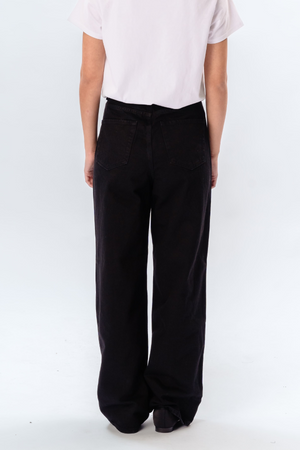 The Original Performance Plati džinsai - juodas džinsinis audinys