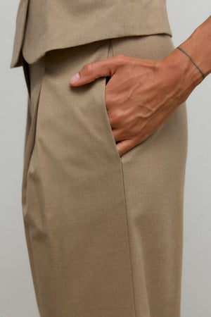 Ayah Hw Wide Pant – Dune Melange