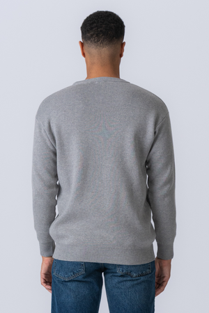 „Crewneck“ megztinis - šviesiai pilka