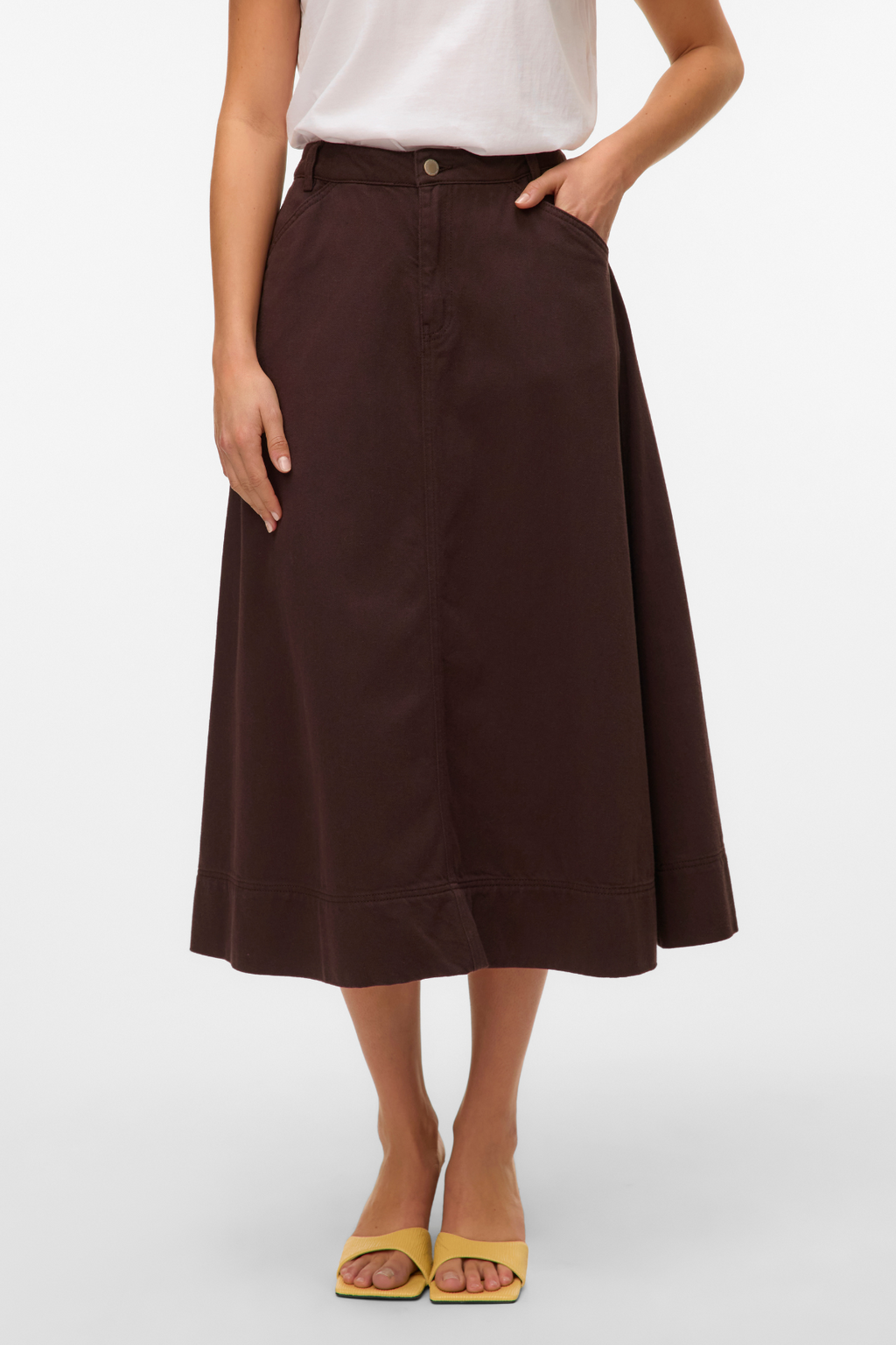 Filia spalvotas džinsinis sijonas - šokolado tortas