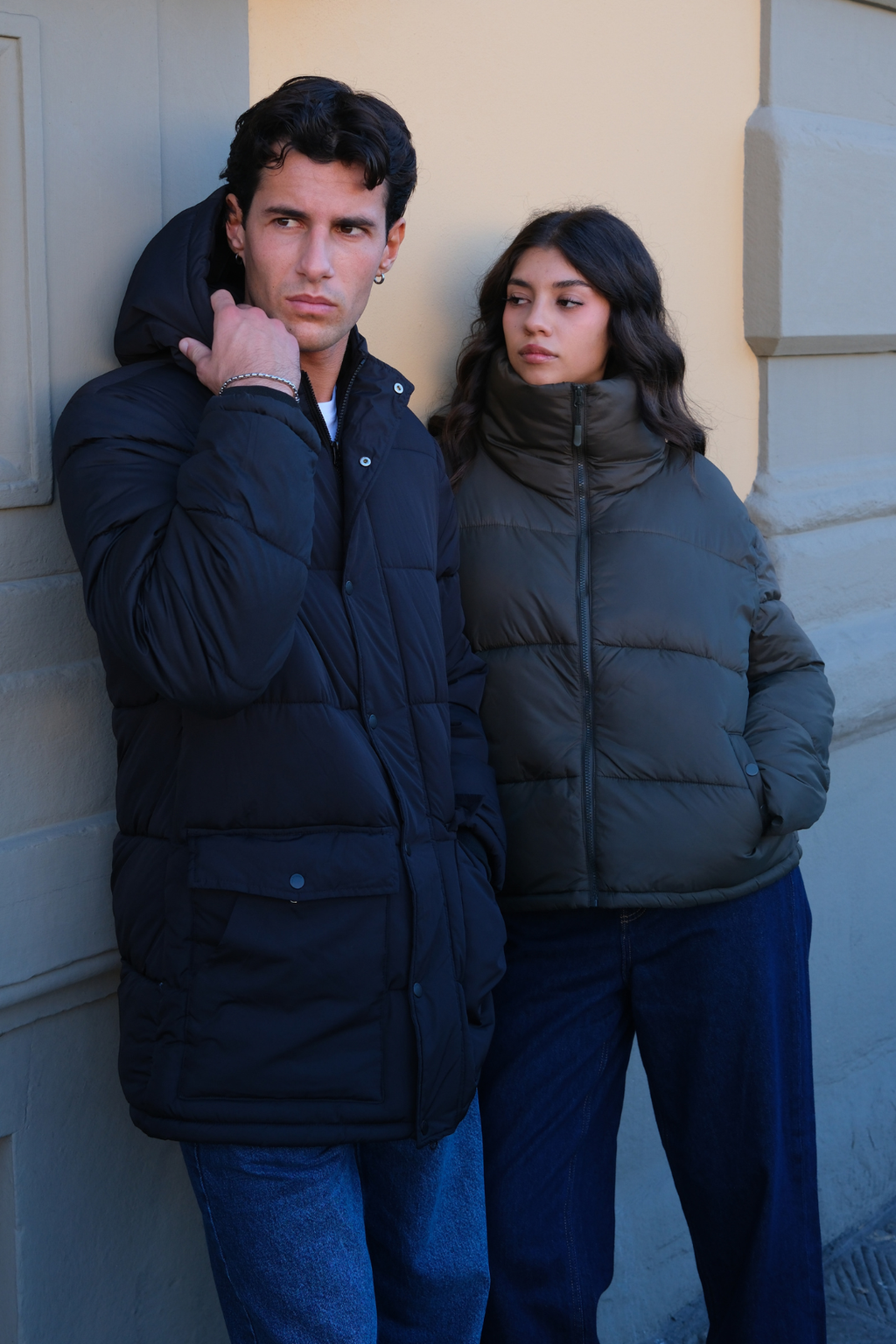 Ilgas puferio striukė - karinis jūrų laivynas