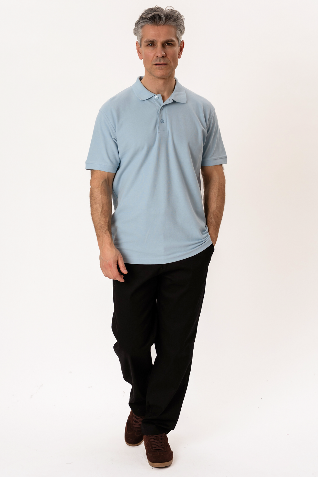 Basic Polo - Šviesiai mėlyna