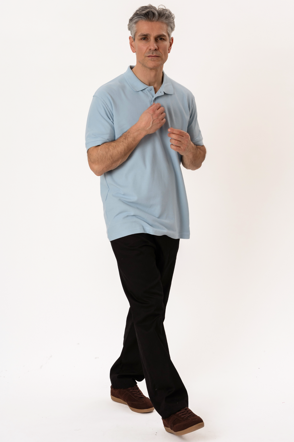 Basic Polo - Šviesiai mėlyna