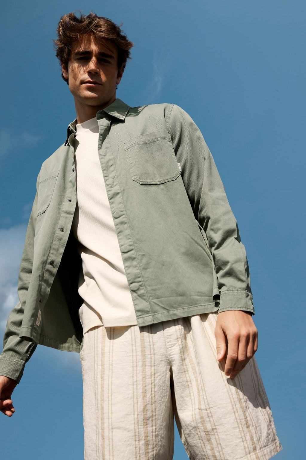 Alex Shirt Regular Fit - Light Olive