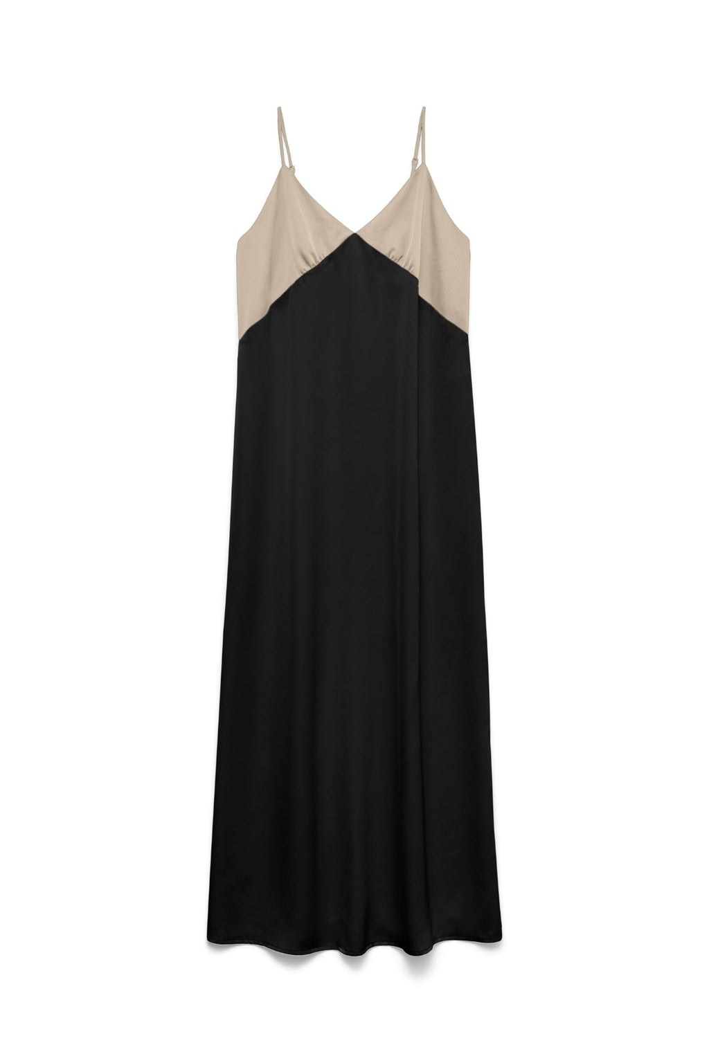 Joy Singlet kulkšnies suknelė - Cement Black Contrast