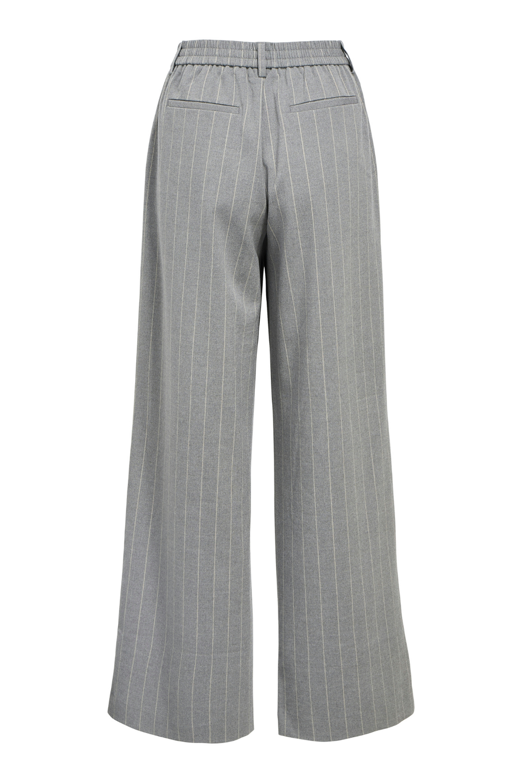 Lisa Wide Pant AOP - vidutiniškai pilka melange
