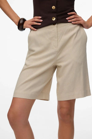 Mymilo Bermuda Shorts - Sidabrinis pamušalas
