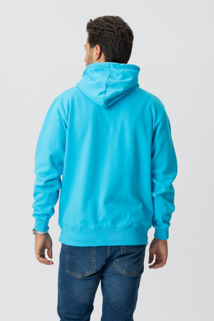 Basic Hoodie - turkio spalvos mėlyna spalva