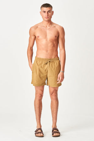 Premium Plaukti Shorts - Chaki
