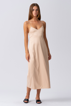 Elina Strap Dress - Beige