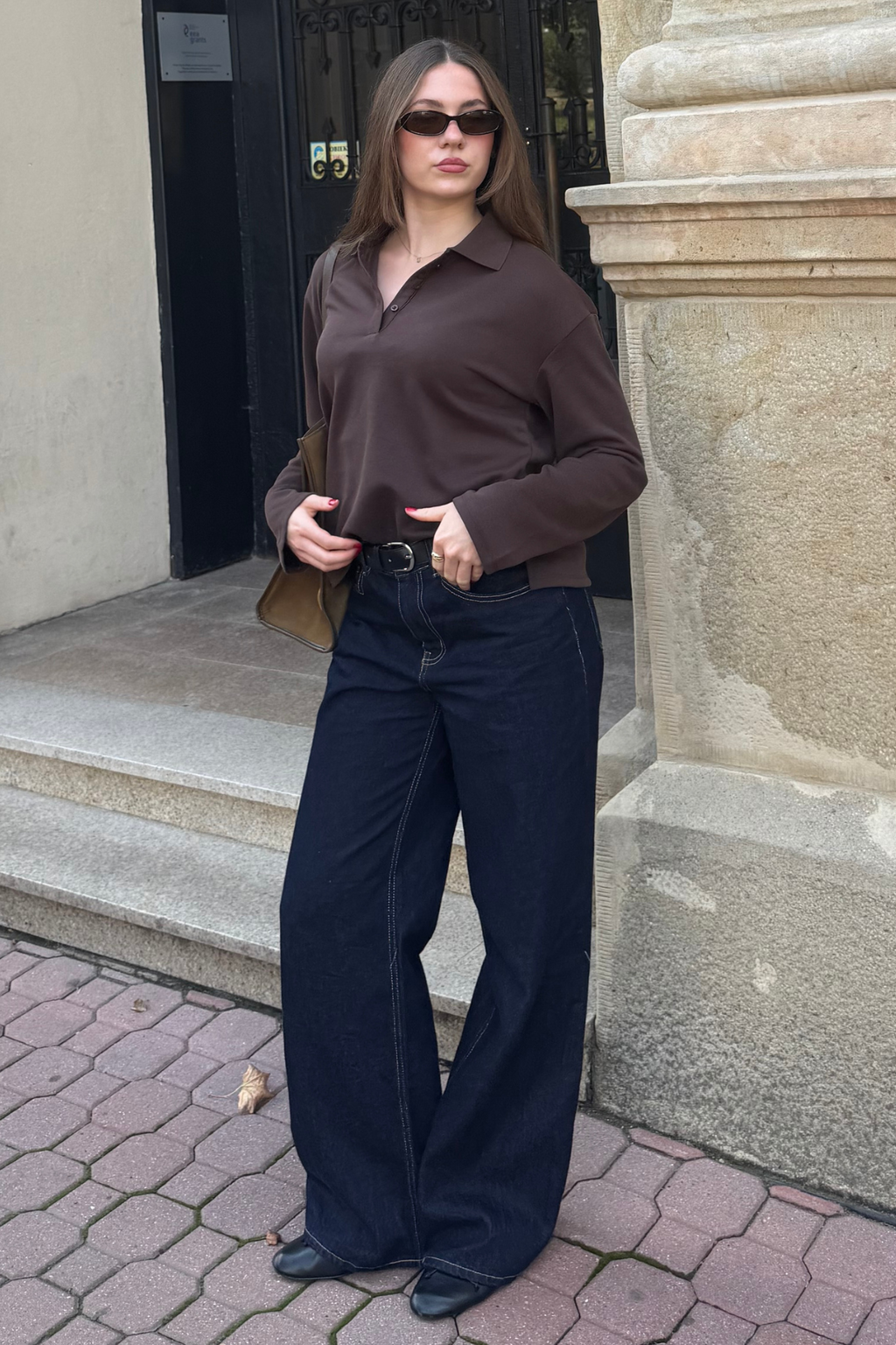 The Original Performance Wide Jeans - Dark Blue Denim