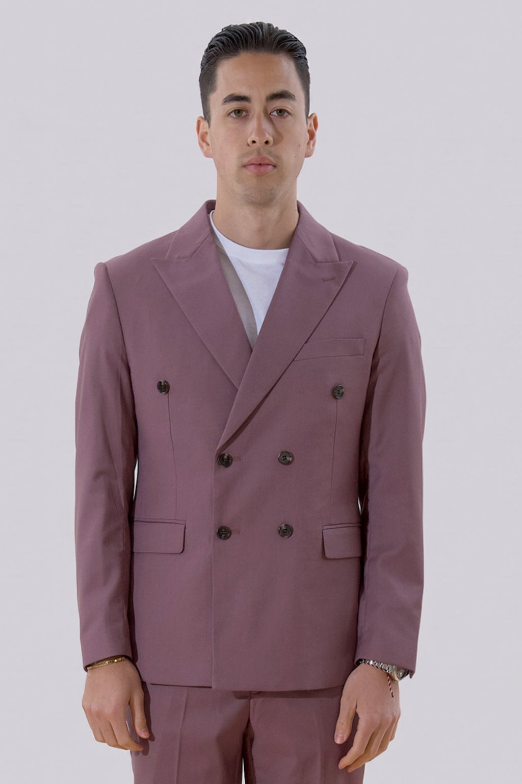 Klasikinis švarkas – violetinė