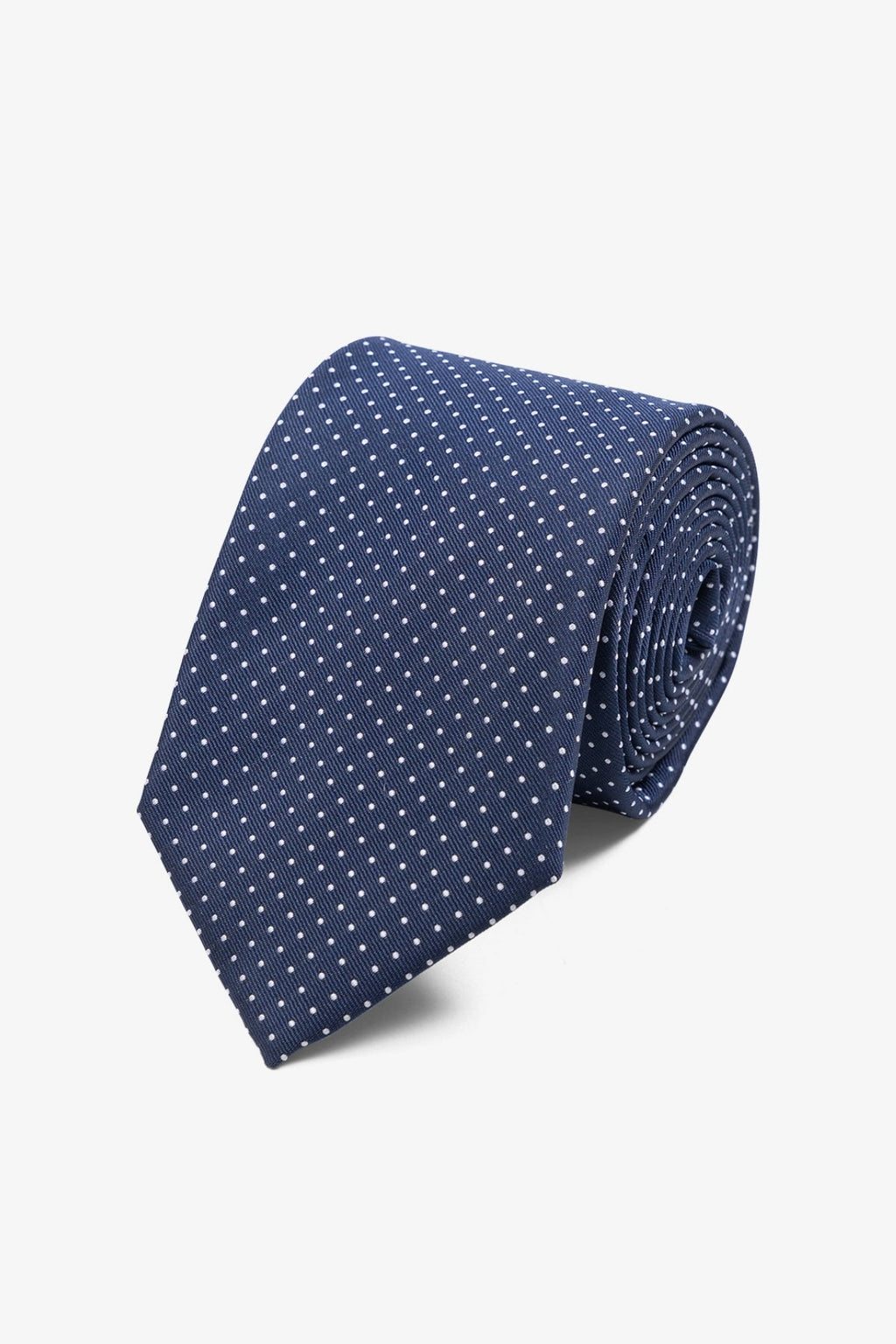 Tie - Dark Navy/ White Dotted
