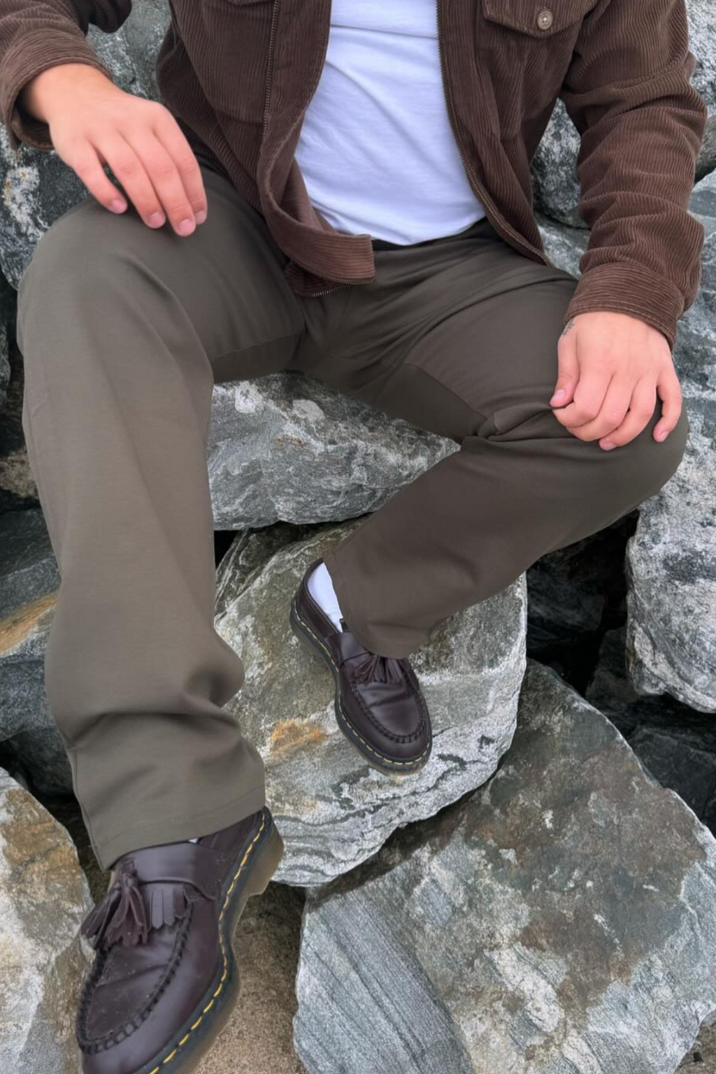 Performance Pants Wide - Žalioji armija