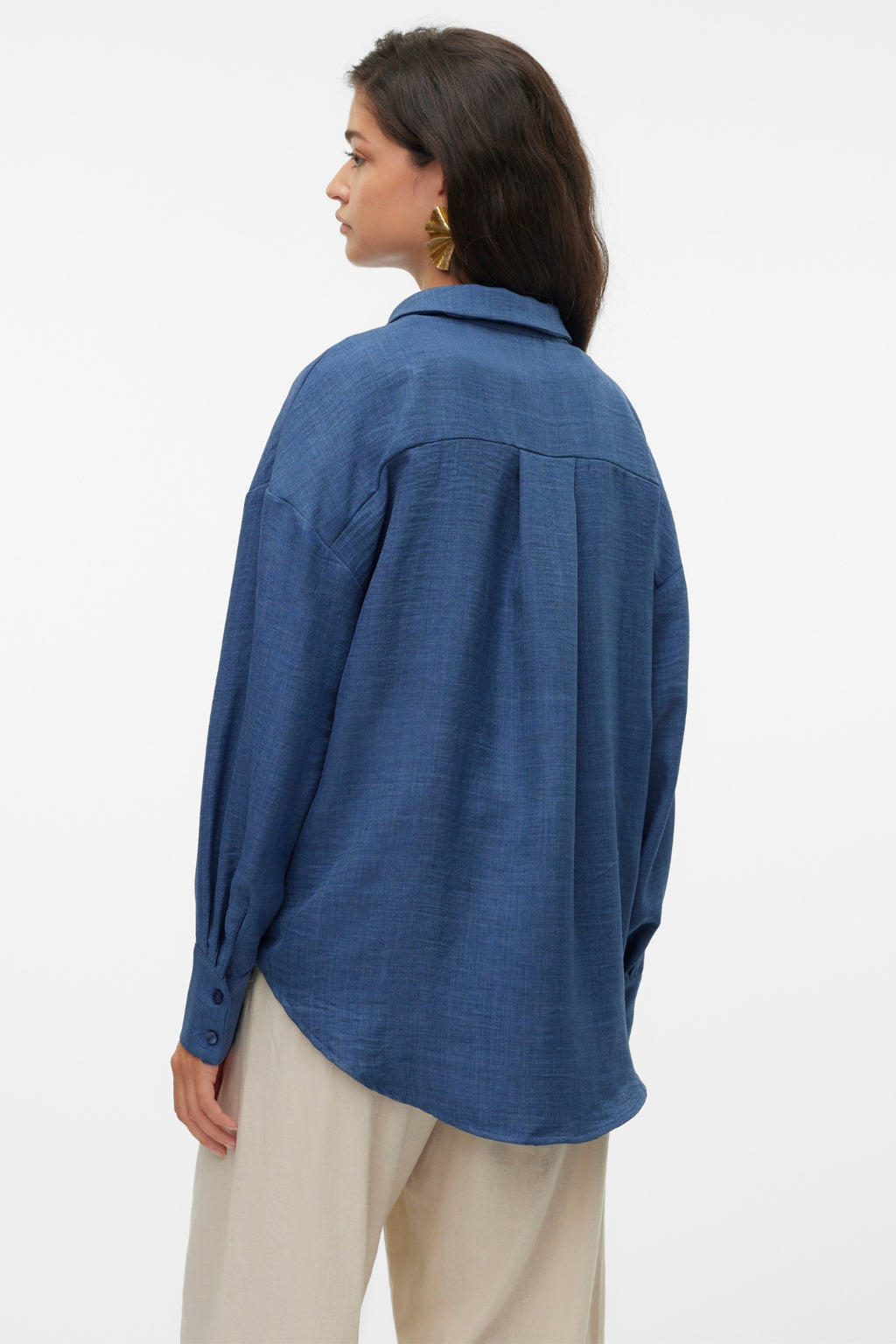 „Melaney Queeny“ marškinėliai – tamsus džinsinis melanžas