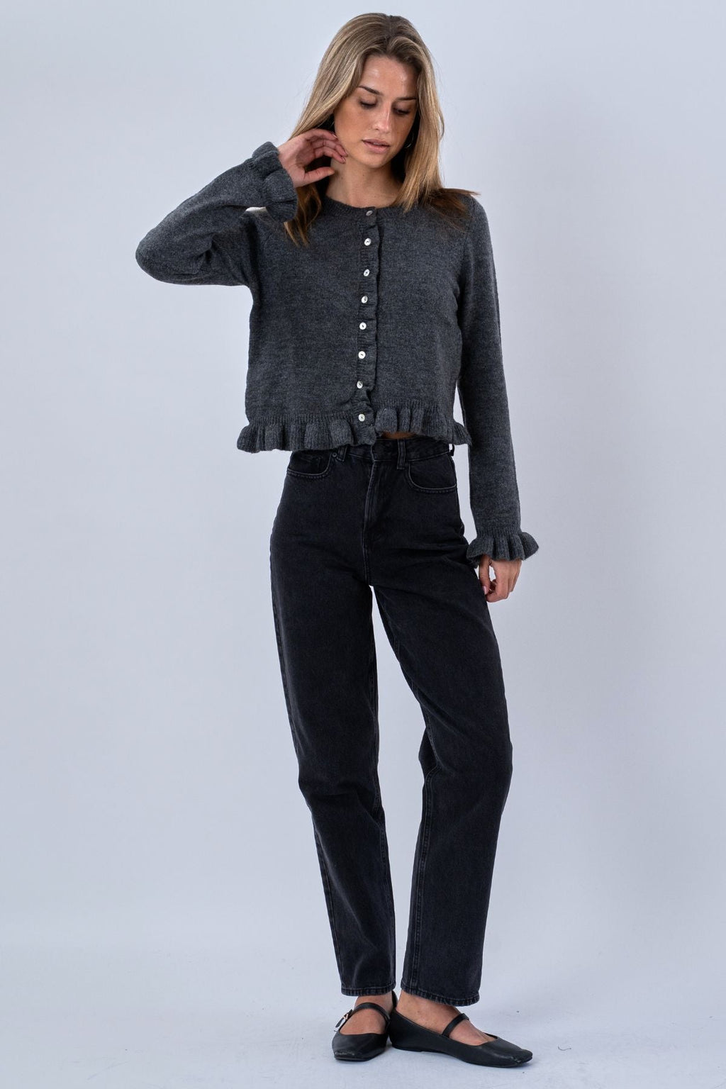 Flora Cardigan - Grey