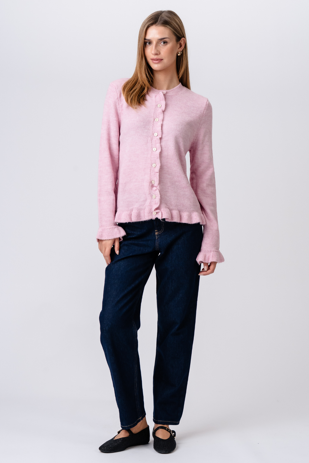 Flora Cardigan - Rožinė