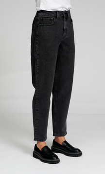 The Original Performance Mom Jeans - Washed Black Denim