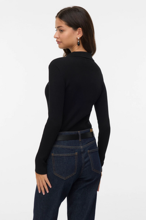Silje Poloneck Pullover - Black