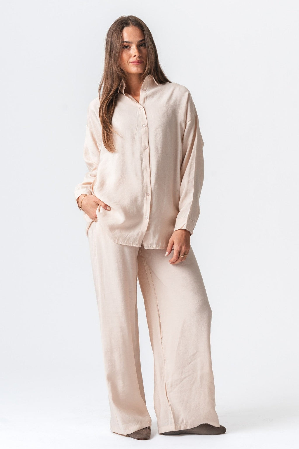 Mia marškinėliai - smėlio spalvos