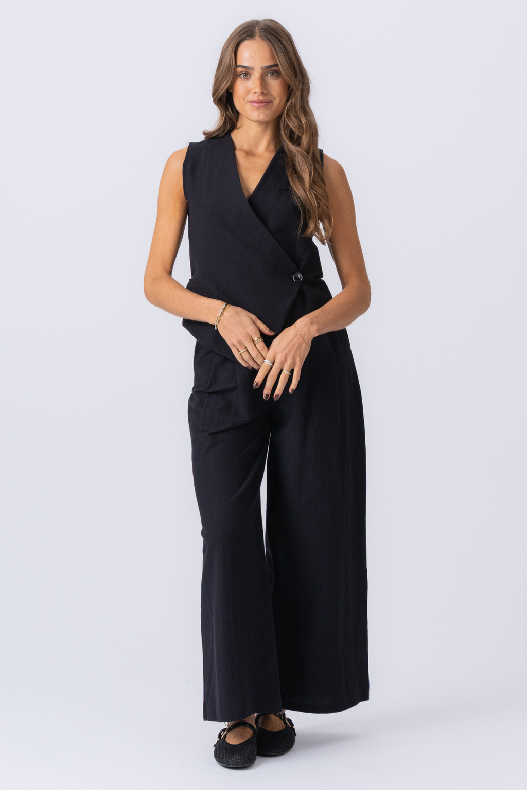 Melissa Wide Pants - juoda