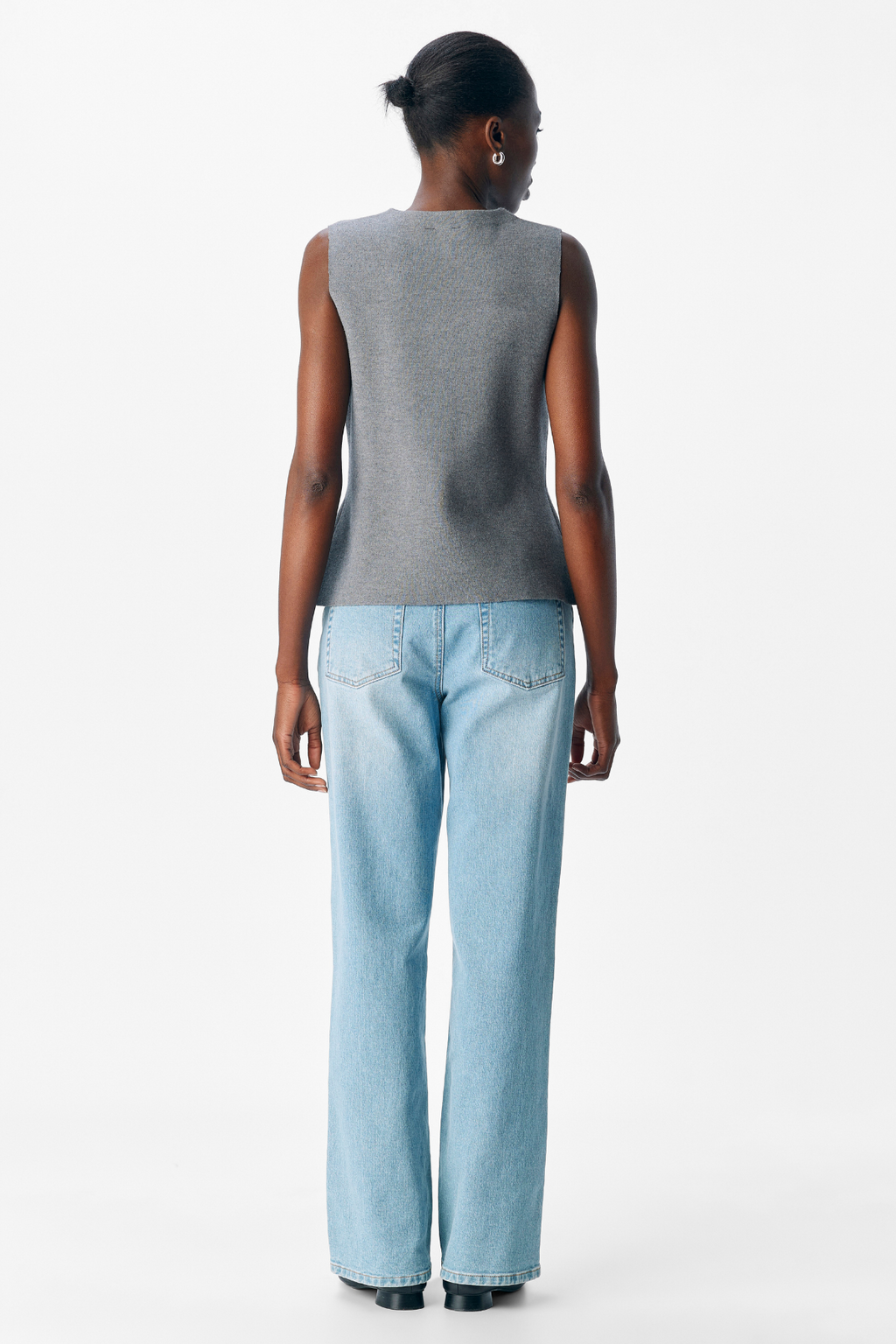 „Reynard Knit Vest“ - vidutinio pilkos spalvos melange